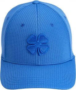 Black Clover Men's Flew Waffle 9 Fitted Golf Hat Royal