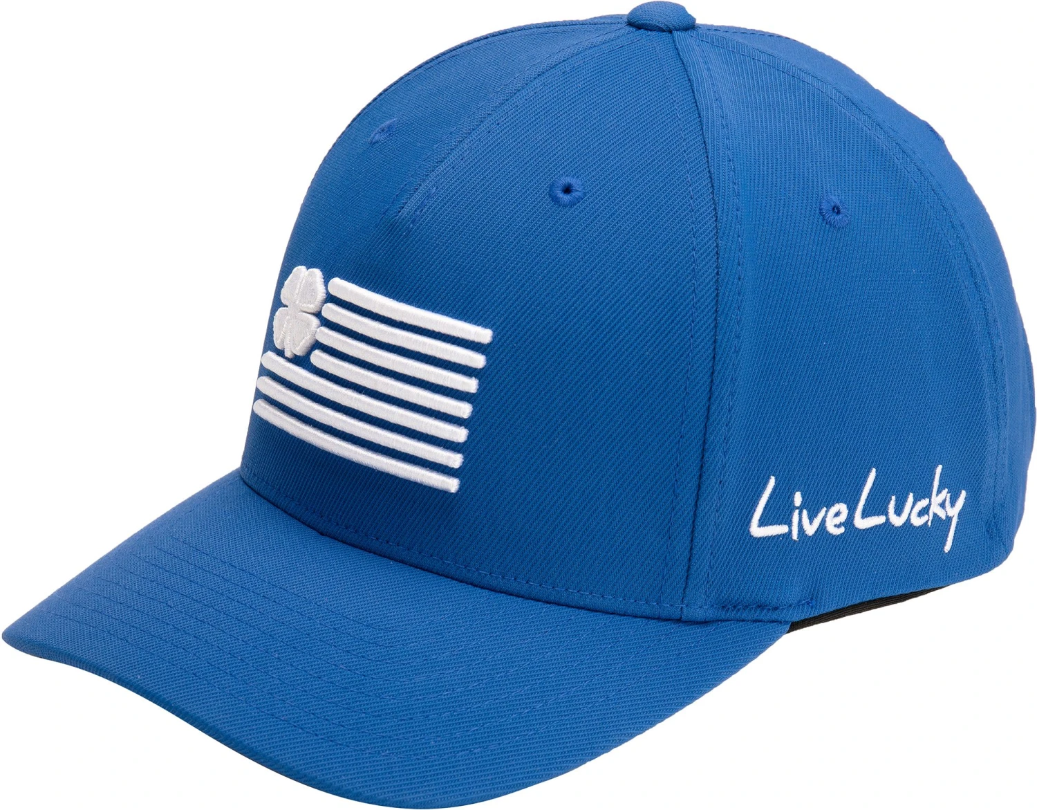 Black Clover Men's Clover Nation 13 Snapback Golf Hat Royal 5 Black Clover Men's Clover Nation 13 Snapback Golf Hat Royal - Image 3