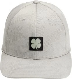 Black Clover Men's Fresh Luck 4 Fitted Golf Hat Silver