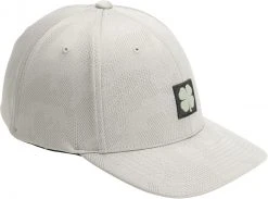 Black Clover Men's Fresh Luck 4 Fitted Golf Hat Silver -Golf Apparel Sales Shop unnamed file 5477
