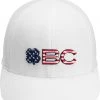 Black Clover BC Flag Snapback Golf Hat For Men White -Golf Apparel Sales Shop unnamed file 5478