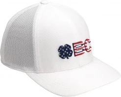 Black Clover BC Flag Snapback Golf Hat For Men White -Golf Apparel Sales Shop unnamed file 5481