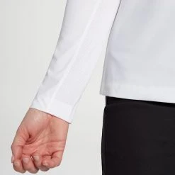 Lady Hagen Women's Solid UV Long Sleeve Golf Pullover White -Golf Apparel Sales Shop unnamed file 5591