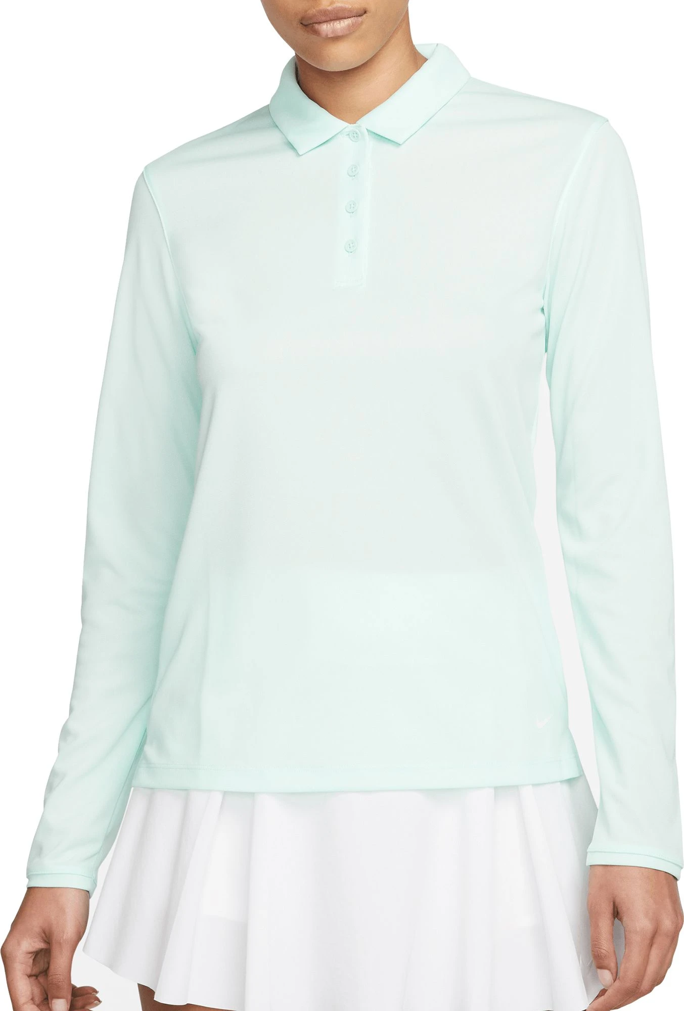 Nike Women's Dri-FIT Victory Long Sleeve Golf Polo Obsidian/white 3 Nike Women's Dri-FIT Victory Long Sleeve Golf Polo Obsidian/white