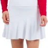 IBKUL Women's Flounce Golf Skort White -Golf Apparel Sales Shop unnamed file 5635