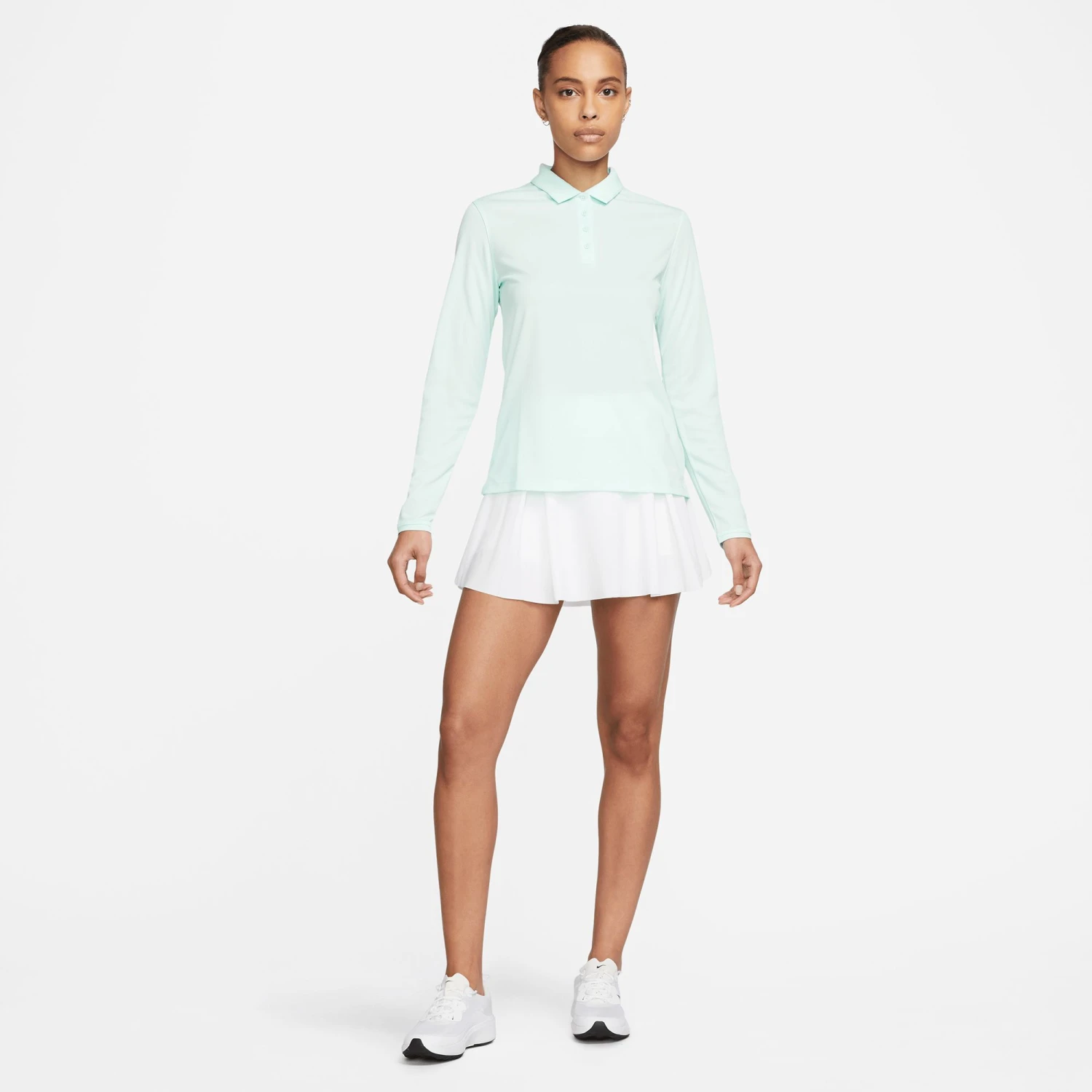 Nike Women's Dri-FIT Victory Long Sleeve Golf Polo Obsidian/white 4 Nike Women's Dri-FIT Victory Long Sleeve Golf Polo Obsidian/white - Image 2