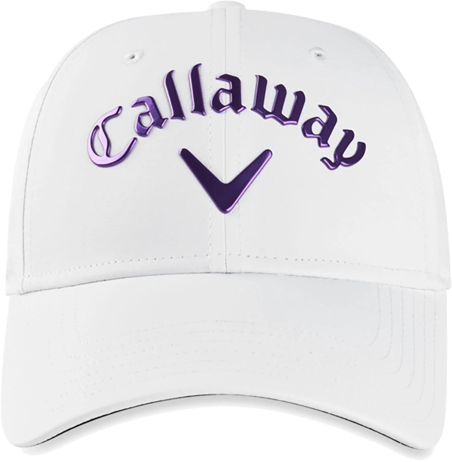 Callaway Women's Liquid Metal Golf Hat White/purple 3 Callaway Women's Liquid Metal Golf Hat White/purple