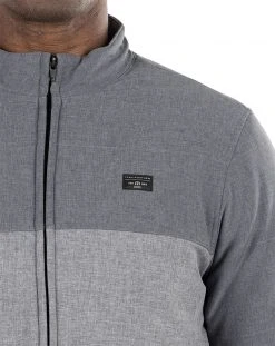 TravisMathew Men's Bite The Bullet Golf Jacket Heather Black -Golf Apparel Sales Shop unnamed file 5723