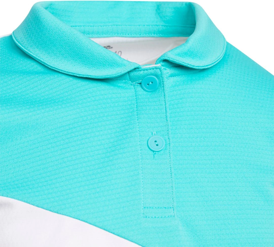 Adidas Girls'HEAT.RDY Golf Polo Black 5 Adidas Girls'HEAT.RDY Golf Polo Black - Image 3