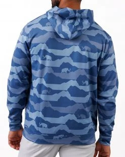 Waggle Men's Mammoth Drives Golf Hoodie Blue -Golf Apparel Sales Shop unnamed file 5917