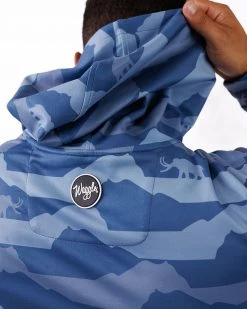 Waggle Men's Mammoth Drives Golf Hoodie Blue -Golf Apparel Sales Shop unnamed file 5918