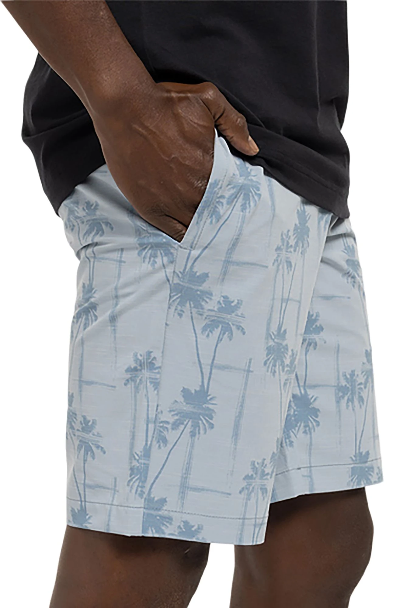 TravisMathew Men's Smooth Talker Golf Shorts Heather Faded Denim 5 TravisMathew Men's Smooth Talker Golf Shorts Heather Faded Denim - Image 3