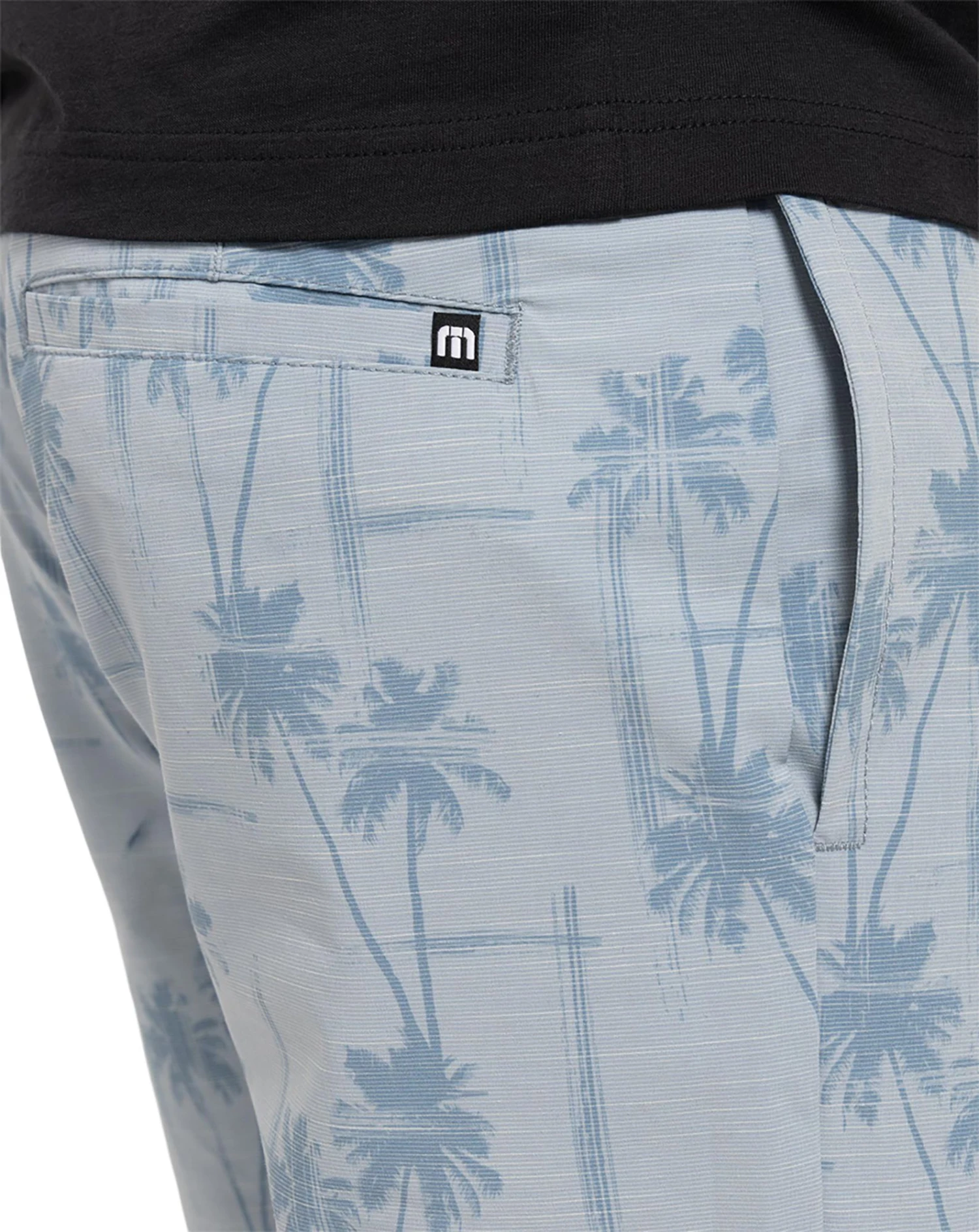 TravisMathew Men's Smooth Talker Golf Shorts Heather Faded Denim 6 TravisMathew Men's Smooth Talker Golf Shorts Heather Faded Denim - Image 4