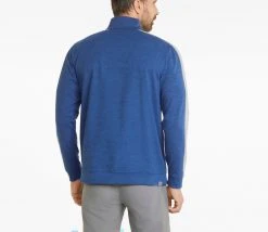PUMA Men's Cloudspun T7 Golf 1/4 Zip 2.0 Quietshadeheathrgrnryhthr -Golf Apparel Sales Shop unnamed file 6036