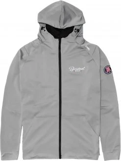 Barstool Sports Golf X UNRL Men's Cross-up Hoodie Grey