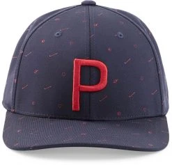 PUMA Men's Love Golf P Snapback Golf Hat White/yellow