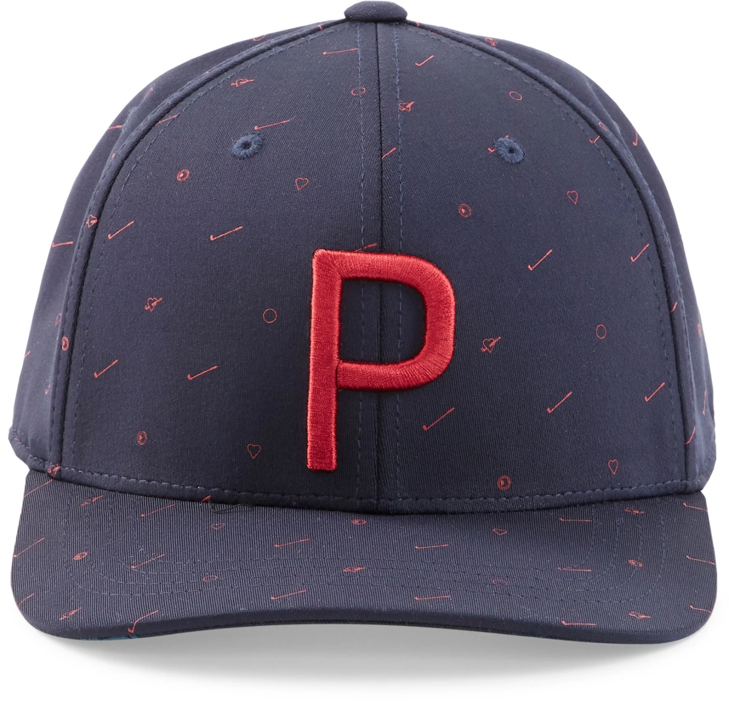 PUMA Men's Love Golf P Snapback Golf Hat White/yellow 3 PUMA Men's Love Golf P Snapback Golf Hat White/yellow