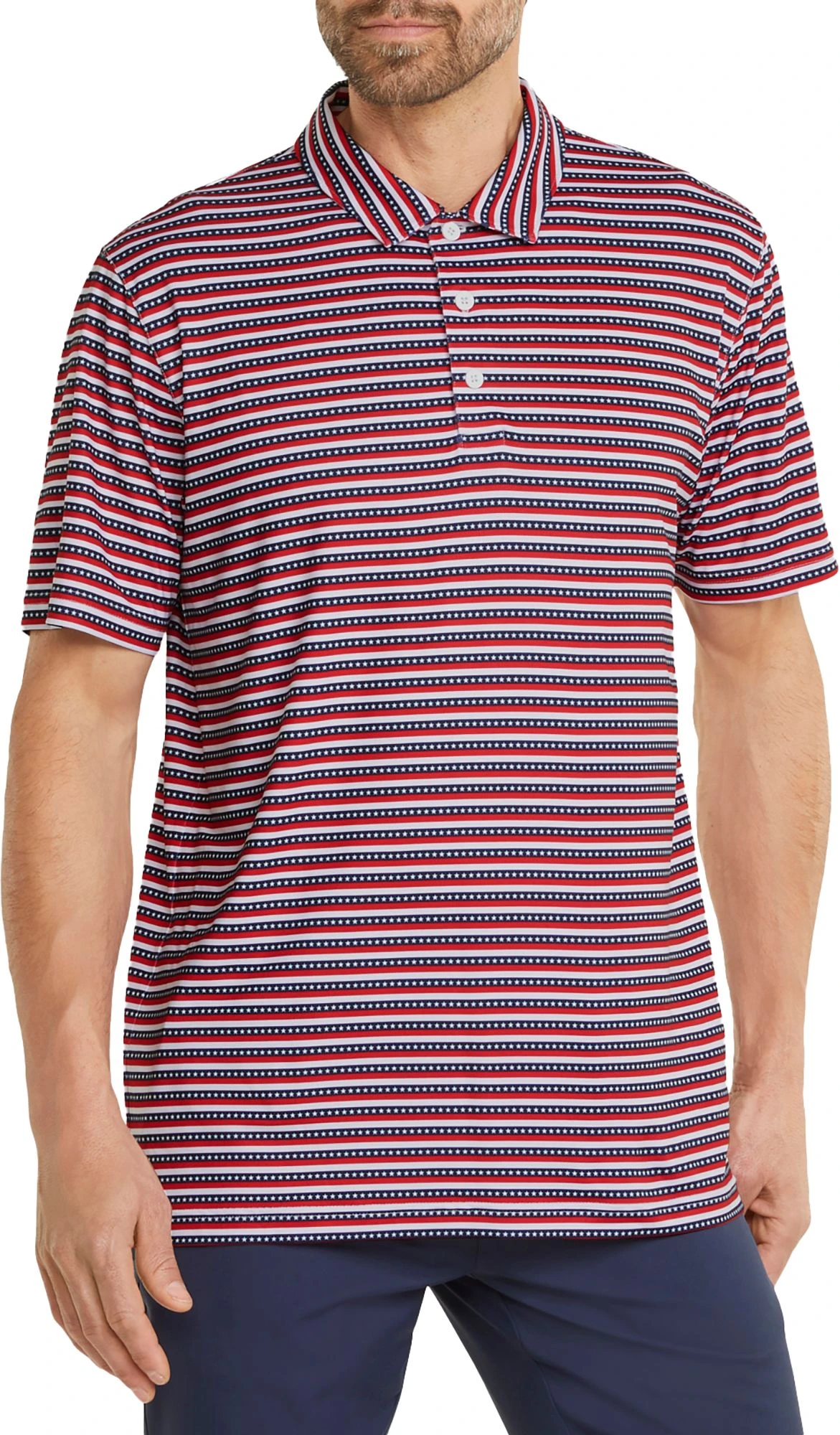 PUMA Men's Volition Free Stripe Golf Polo Bright White/ski Patrol 3 PUMA Men's Volition Free Stripe Golf Polo Bright White/ski Patrol