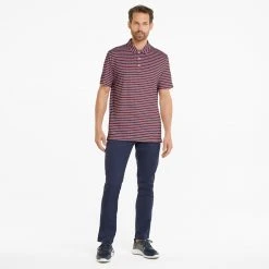 PUMA Men's Volition Free Stripe Golf Polo Bright White/ski Patrol 7 PUMA Men's Volition Free Stripe Golf Polo Bright White/ski Patrol -Golf Apparel Sales Shop unnamed file 6201