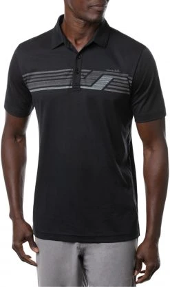 TravisMathew Men's River Basin Golf Polo Black