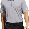 Adidas Men's Heather Primegreen HEAT.RDY Golf Polo Grey Three/white -Golf Apparel Sales Shop unnamed file 6219