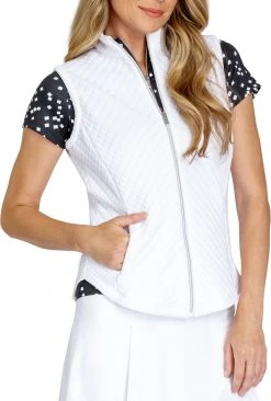 Tail Women's Textured Golf Vest Chalk -Golf Apparel Sales Shop unnamed file 6241