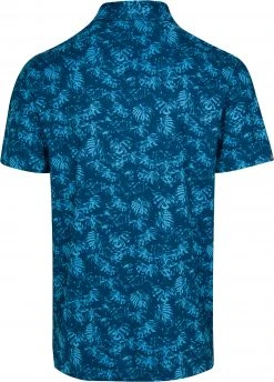 Dunning Men's Holdford Print Golf Polo Cayman Blue -Golf Apparel Sales Shop unnamed file 6279