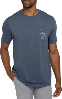 TravisMathew Men's Dresden Golf T-Shirt Insignia Blue/vintag