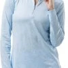 SanSoleil Women's Foil Print Mock Neck Golf Pullover Hash Tag White Blue 1 SanSoleil Women's Foil Print Mock Neck Golf Pullover Hash Tag White Blue -Golf Apparel Sales Shop unnamed file 6314