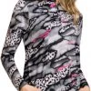 Jamie Sadock Women's Sunsense Storm Print Golf Top Jet -Golf Apparel Sales Shop unnamed file 6355