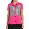 SwingDish Women's Summer Pink Striped Golf Polo -Golf Apparel Sales Shop unnamed file 6421