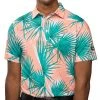 Waggle Men's Tropic Palms Golf Polo Orange/green -Golf Apparel Sales Shop unnamed file 6450