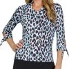 Tail Women's PALESA 18" Sleeve Golf Top Leopard Coast -Golf Apparel Sales Shop unnamed file 6515