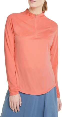 PUMA Women's Shine Golf 1/4 Zip Carnation Pink