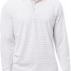 Sansoleil Men's Soltek Ice Long Sleeve Stripe Polo White/melon -Golf Apparel Sales Shop unnamed file 6598