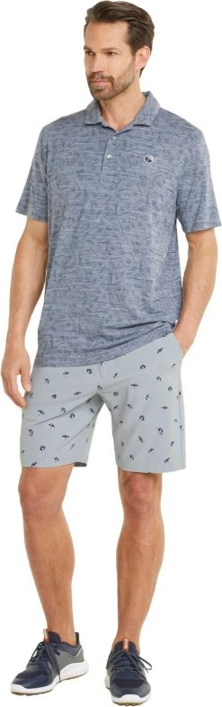 PUMA X Arnold Palmer Men's Arnold Palmer Umbrella Shorts Mirage Gray/algiers Blue -Golf Apparel Sales Shop unnamed file 6660