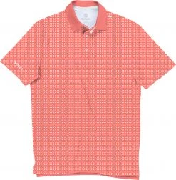Scales Men's Nautical Sail Golf Polo Light Pink