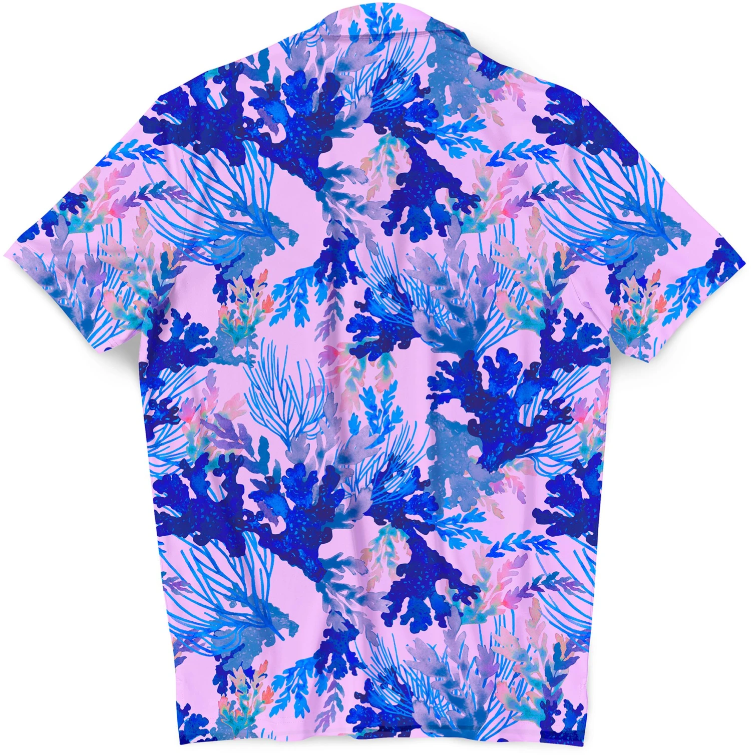 Scales Men's Coral Tropics Golf Polo Light Pink 4 Scales Men's Coral Tropics Golf Polo Light Pink - Image 2