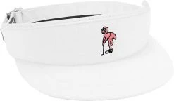 Imperial Men's The Fuzzy Flamingo Terry Cloth Imperial Tour Golf Visor White