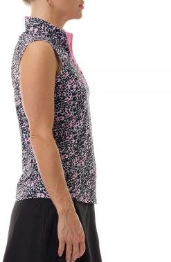 SanSoleil San Soleil Women's Solcool Sleeveless Mock Neck Golf Shirt Sunshine Navy 7 SanSoleil San Soleil Women's Solcool Sleeveless Mock Neck Golf Shirt Sunshine Navy -Golf Apparel Sales Shop unnamed file 6794