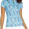 Tail Women's Michelle Short Sleeve Golf Top Geo Twist 2 Tail Women's Michelle Short Sleeve Golf Top Geo Twist -Golf Apparel Sales Shop unnamed file 6912
