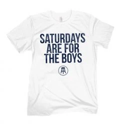 Barstool Sports Men's Saturdays Are For The Boys T-Shirt White/navy