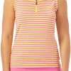 Nancy Lopez Golf Nancy Lopez Women's Flight Sleeveless Golf Polo Peacock/white -Golf Apparel Sales Shop unnamed file 7020