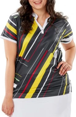 Nancy Lopez Golf Nancy Lopez Women's Sprite Short Sleeve Golf Polo White Multi -Golf Apparel Sales Shop unnamed file 7063