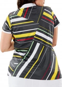 Nancy Lopez Golf Nancy Lopez Women's Sprite Short Sleeve Golf Polo White Multi -Golf Apparel Sales Shop unnamed file 7064