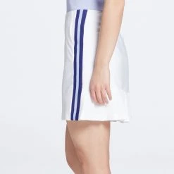 Lady Hagen Women's Stripe Pleated 17'' Golf Skort White -Golf Apparel Sales Shop unnamed file 7141