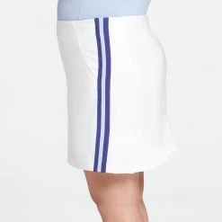 Lady Hagen Women's Stripe Pleated 17'' Golf Skort White -Golf Apparel Sales Shop unnamed file 7145