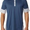 Adidas Men's Climachill Print Block Golf Polo Mineral Blue -Golf Apparel Sales Shop unnamed file 7168