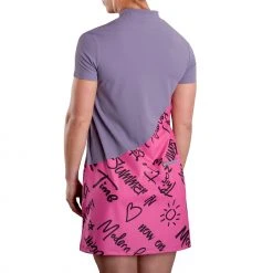 SwingDish Women's Rhen Short Sleeve Golf Dress Pink -Golf Apparel Sales Shop unnamed file 7265