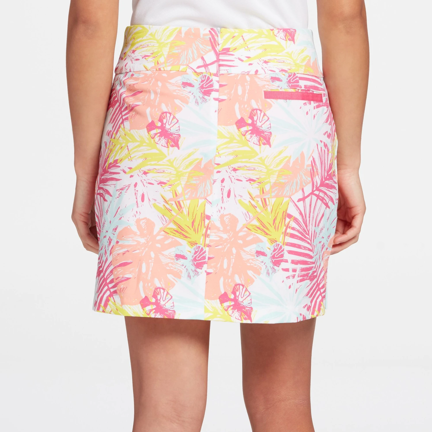 Lady Hagen Women's Tropical Print 17'' Golf Skort White Palm 5 Lady Hagen Women's Tropical Print 17'' Golf Skort White Palm - Image 3